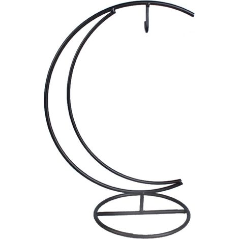Support Pour Terrarium - Cadre En Fer - Suspension Murale Ou Plafond - Base Ronde Stable - Pour Plantes À Air Et Succulentes - 1 Pièce (1/5)