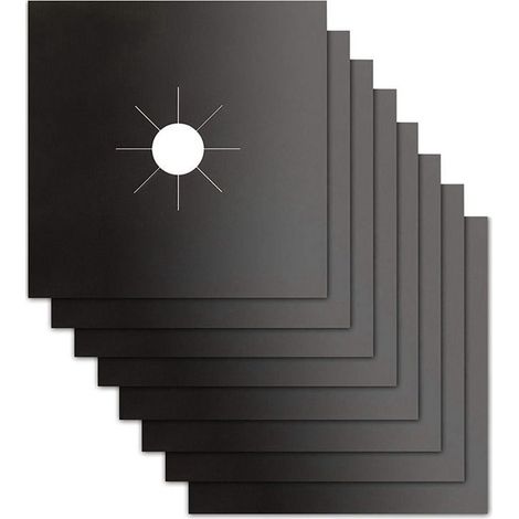 Protecteur De Plaque De Cuisiniere - Tapis Anti-Salissure En Fibre De Verre - Température -70 À 380 °C - Pour Plaques À Gaz - 15 Pièces (1/5)