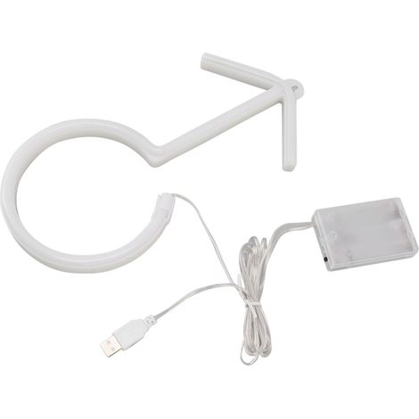 Enseigne lumineuse LED néon garçon bleu vif, veilleuse, décoration pour chambre ou fête (1/5)