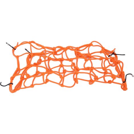 Filet en latex pour casque de moto, compatible avec véhicules électriques, voitures de sport et véhicules tout-terrain (orange) (1/5)