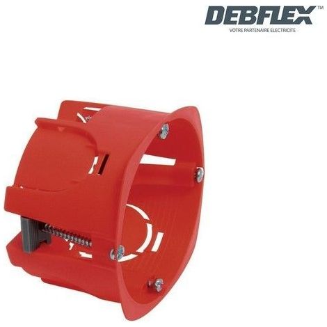DEBFLEX - BOÎTE D'ENCASTREMENT CLOISON SÈCHE D67/40 - ROUGE 718361 (1/3)