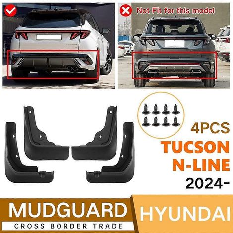 Pour Hyundai Tucson N-Line 2024, bavettes garde-boue, accessoires de voiture, garniture de protection d'aile, bavettes garde-boue ( ) (1/5)