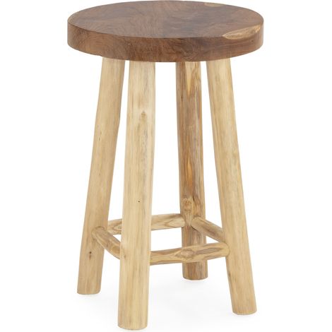 Taburete 40X40X60 Madera De Teca Natural (1/4)