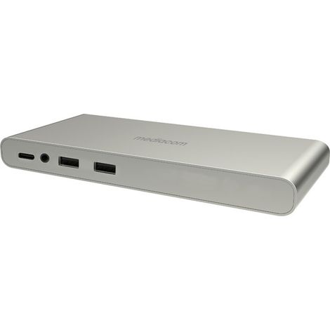 Mediacom MD-C321 replicatore di porte e docking station per laptop Cablato USB 3.2 Gen 1 (3.1 Gen 1) Type-C Argento