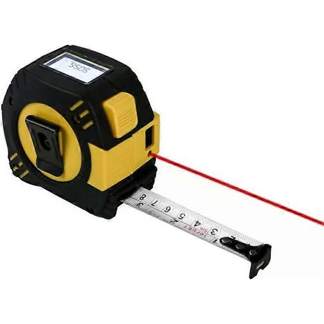 Télémètre laser infrarouge rechargeable 2 en 1 + mètre ruban laser de 5 m, portée laser 40 m (1/2)