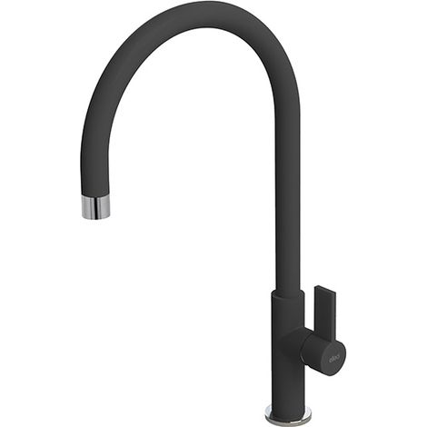 Rubinetto Miscelatore Cucina Elleci Volta Granitek Nero Full Black MGKVTA40 (1/2)