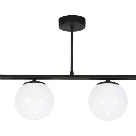 Schwarze Deckenleuchte mit Glaskugeln TITAN 13-808