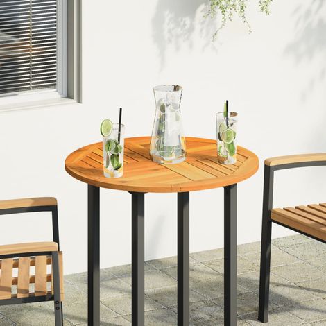 Dessus de table,Plateau de table,Dessus de bureau Ø70x2 cm rond bois massif d'acacia CFW61244 (1/5)