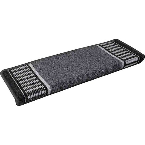Self-adhesive Stair Mats 15 pcs Anthracite 65 x 21 x 4 cm vidaXL