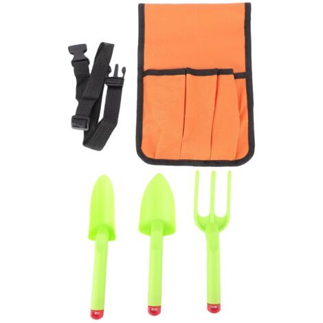 Sac de taille pour outils de jardinage, ceinture de jardin réglable en tissu Oxford 600D avec 3 outils pour la plantation et la culture. (1/5)
