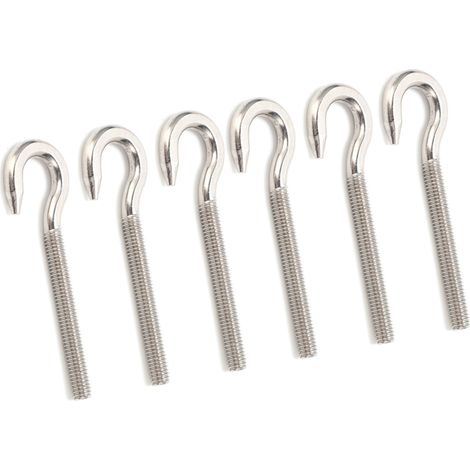Lot de 10 vis à œillet en acier inoxydable 304, boulon ouvert, crochet, œillet fileté (1/5)