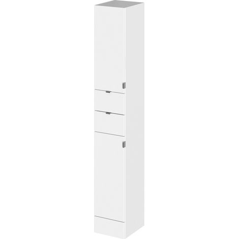 Hudson Reed Fusion Tall Tower Unit 300mm Wide - Gloss White (1/4)