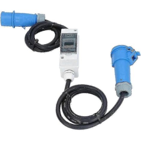 Wechselstrom 220V 16A 3-polige CEE-Steckdose mit digitalem LCD-Zähler, digitaler Stromzähler, kompatibel mit Wohnmobilen[LD] (1/5)