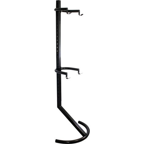 Wiltec Portabici a muro per appendere 2 bici 90 kg, con bracci di supporto regolabili, Portabiciclette a parete (1/4)