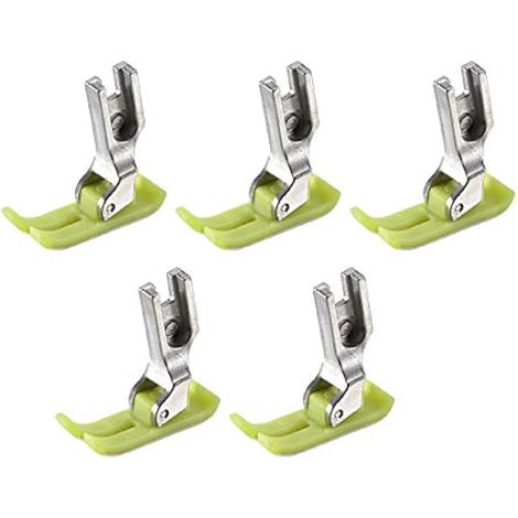Pied presseur MT-18 extra fin et précis pour machine à coudre industrielle, compatible Brother Singer etc., blanc, lot de 5 pièces (1/2)