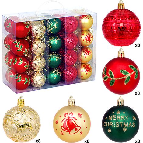 Decorazioni natalizie, Palline di Natale colorate, Confezione regalo - 1