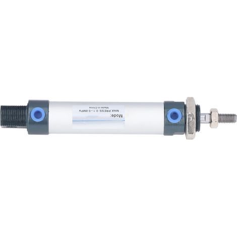 Vérin pneumatique double effet en alliage d'aluminium, alésage 20mm, course 50mm, pression 0.1‑0.8MPa, compact et durable pour applications industrielles.