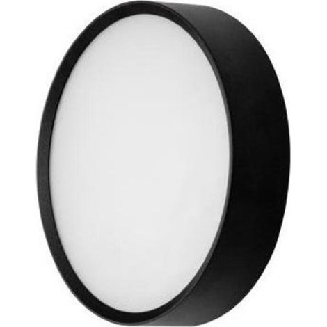 LED-Wandanbauleuchte rund, 12W, 5700K, schwarz - 255 x 58 mm (1/5)