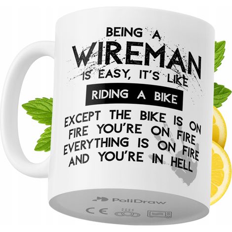 Taza divertida para electricista, taza de café o té con diseño gráfico y texto humorístico. Taza ideal para cumpleaños, santos, días festivos. Taza premium para ocasiones especiales en casa, la oficin (1/5)