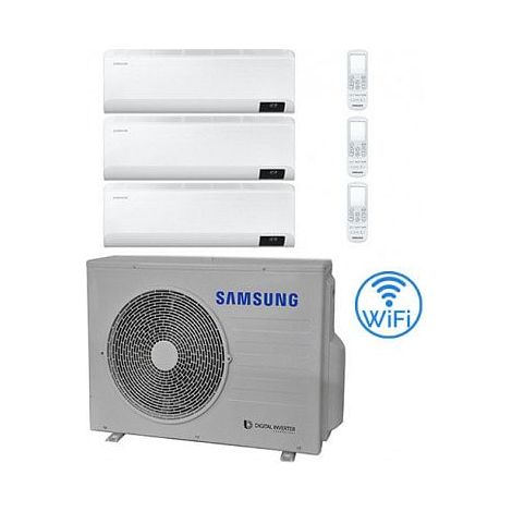 Samsung WINDFREE AVANT R32 Wifi Test-Split-Inverter-Klimaanlage 9000 + 9000 + 9000 BTU mit E.U. AJ052TXJ3KG/EU NEU Klasse A+++/A++