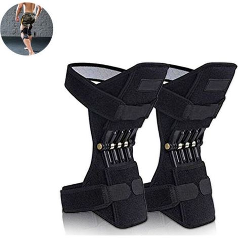 Paire de genouillères antidérapantes, genouillères de soutien articulaire, genouillère, force de ressort de rebond forte pour soulager les douleurs articulaires, entraînement d'escalade sportive (1/5)