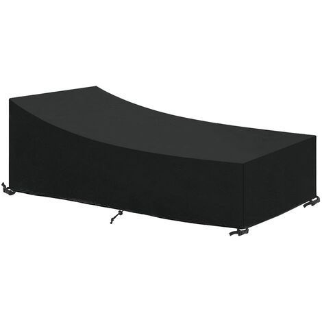 LaBlanc – Liegestuhl-Abdeckung, Abdeckung für Outdoor-Liegestuhl, Schutzhülle für Garten-Liegestuhl, 210 x 75 x 80/40 cm