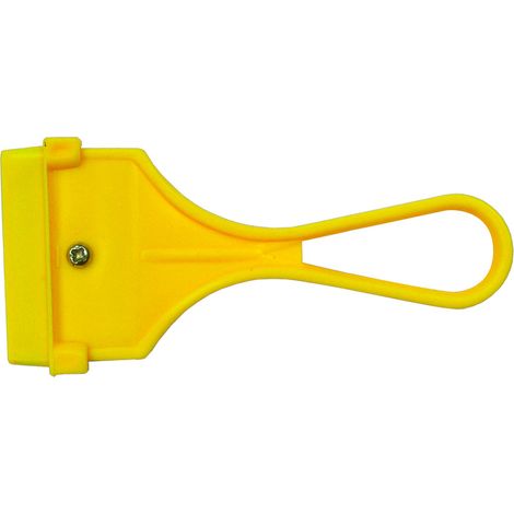 Rascador Plástico para Cristal Amarillo (1/2)