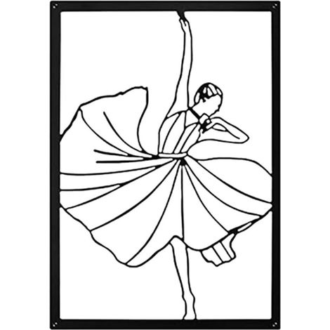 10 cm Art mural métal noir style ferme, décoration murale élégante pour intérieur maison (1/5)