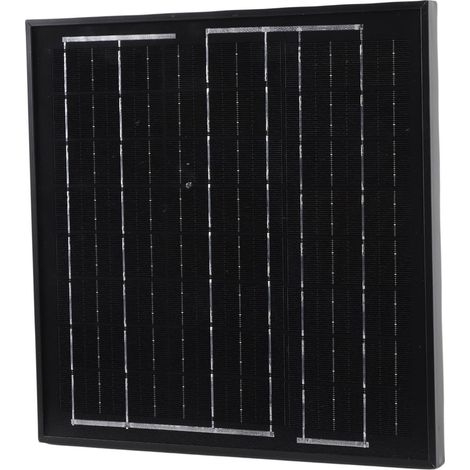Ventilateur solaire de toit 8W, système de ventilation d'extraction de combles, CC sans balais, pour garage ou entrepôt, noir (1/5)