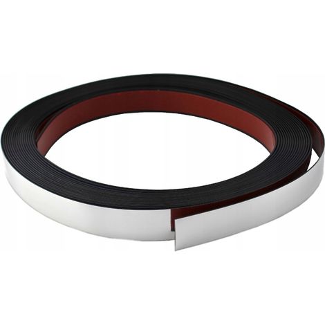 Strisce cromate flessibili, strisce decorative in PVC, spessore 9-10 mm, lunghezza 10 metri (1/5)