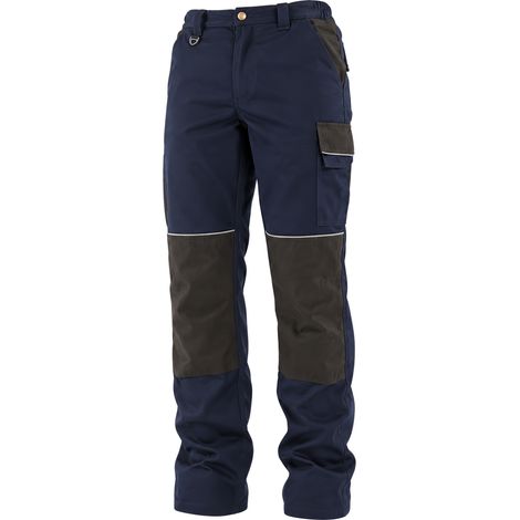 Pantalon de travail stretch avec poches genouillères  - Marine - M (1/5)