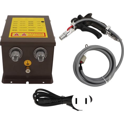 Pistola de aire ionizante de 30 W, de 0,2 a 0,8 MPa, ionizador antiestático con generador de 4,6 kV para aplicaciones industriales (enchufe estadounidense de 100-110 V). (1/5)