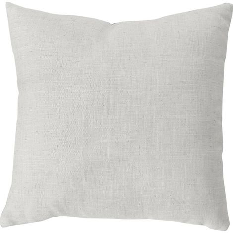 Coussin Déco Uni "Natura" 40x40cm Blanc (1/2)