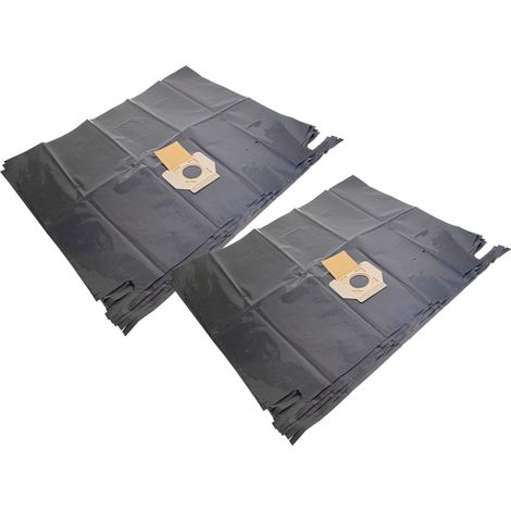 vhbw 10x bolsa reemplaza Makita W107418355 para aspiradora - 37,3 cm x 21,3 cm negro