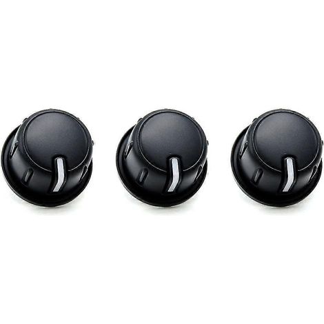 Lot de 3 boutons de commande de climatisation pour Toyota Hilux Vigo Champ, Fortuner, Innova 2012-2015, noir (1/5)