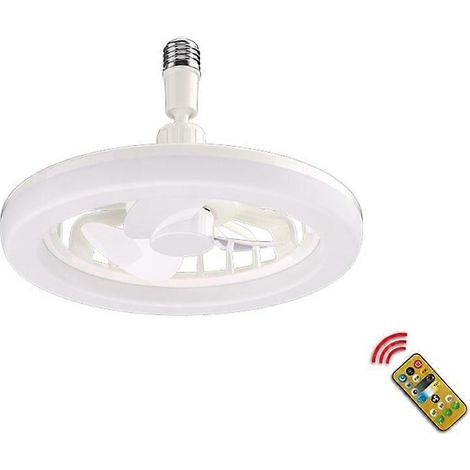Ventilateur de plafond avec éclairage, télécommande, lampe de chevet, 3 vitesses (1/5)
