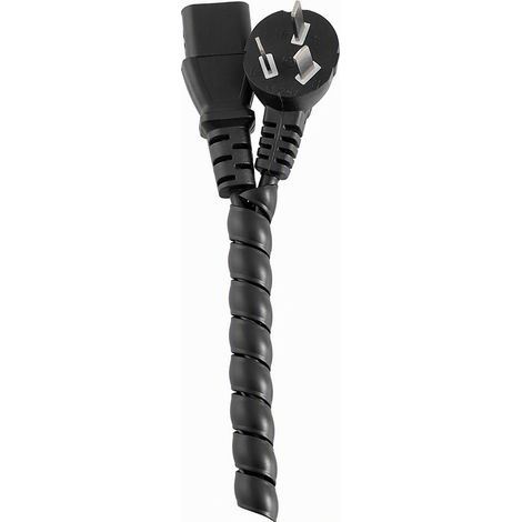 Gaine anti-morsure pour câbles 10 mm, fourreau spiralé noir pour câbles électriques et fils, protection anti-chat pour maison et bureau (1/5)