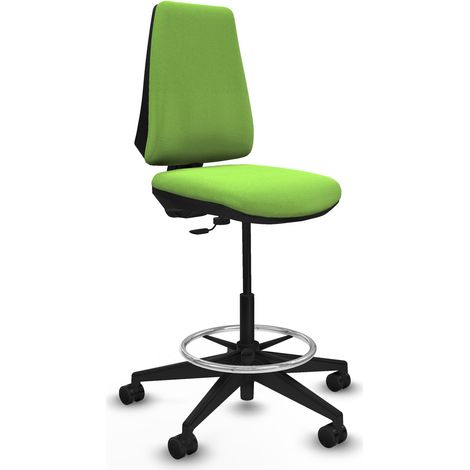 Taburete Elche CP bali pistacho base piramidal ruedas 65mm nailon