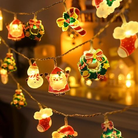 Guirlande lumineuse de Noël - Peut être accrochée dans les chambres, les murs, les fenêtres, etc. - 10 mètres avec 80 lumières - Version USB (1/5)