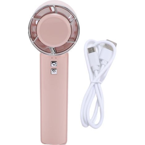 Portable 5-Speed USB Rechargeable Fan with Mountain Clamp – Pink (1/5)