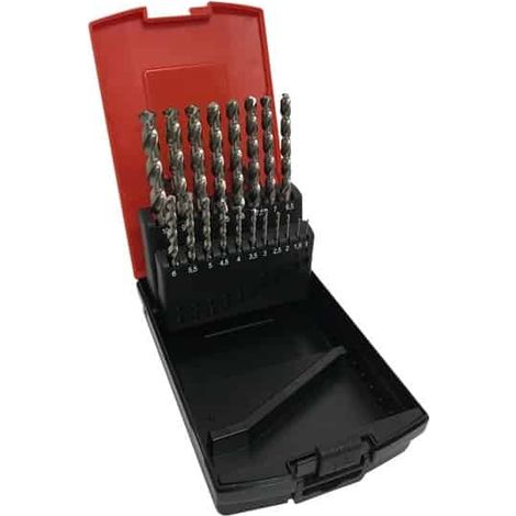 SCHILL Coffret 19 forêts HSS - Co 5% pour inox - 132EP19