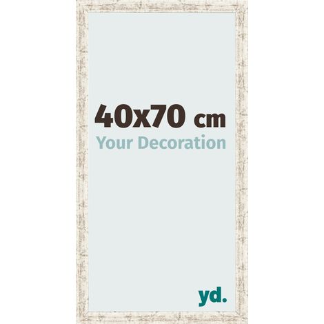 yd. - Cadre photo 40x70 - Blanc Vintage - MDF - Bologna (1/5)