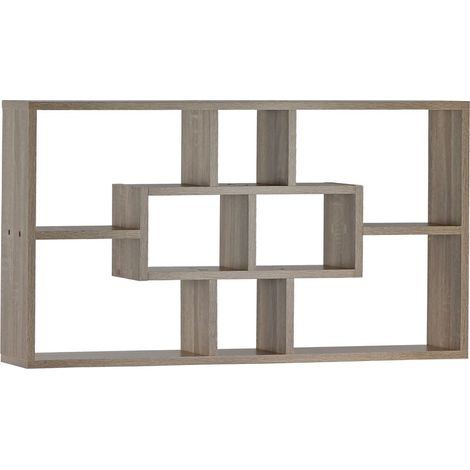 Libreria in legno design da parete - 8 vani (1/4)