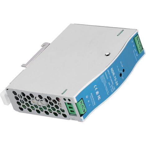Alimentation Rail DIN NDR-75-24, 76.8W, 3.2A, Convertisseur Industriel 100-240V AC Vers 24V DC, Bloc Alimentation Modulaire (1/5)