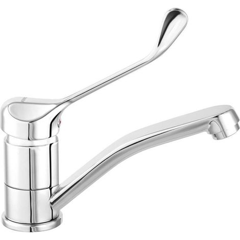 ALGEO MEDICO STANDWASCHBECKEN-ARMATUR MIT SCHWENKAUSLAUF, CHROM (1/3)