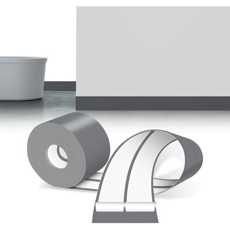 Plinthe Souple Autoadhésive Gris Pvc Plinthe Adhesive 30x30mm 25m (1/5)