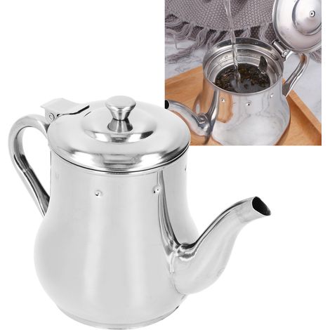 500 ml Öl-/Teekanne aus Edelstahl (olivgrün) (1/5)