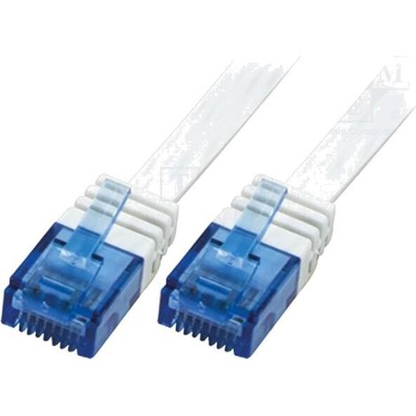 Cable reseau RJ45 male U-UTP Cat.6 blanc - 2m