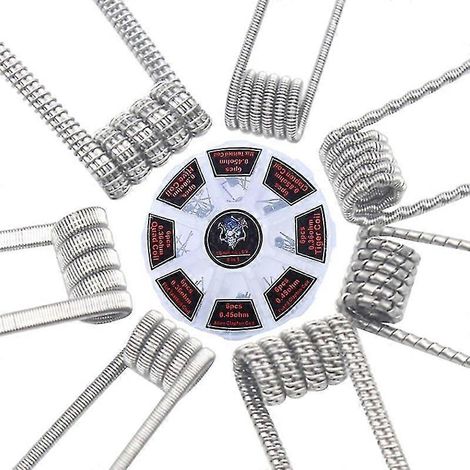 48 unités/ensemble de résistances préfabriquées RTA/RDA, structure plate torsadée Clapton à quatre noyaux en nid d'abeille de forme irrégulière (1/5)