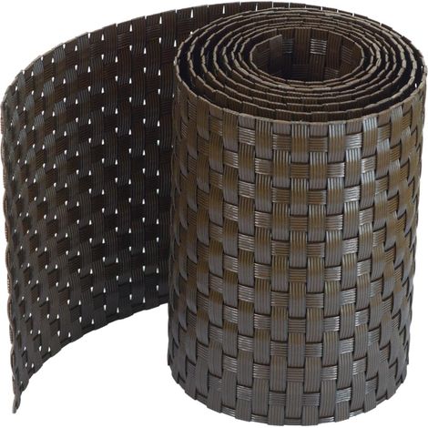 Rotolo basso rivestimento in rattan H19xL200 cm privacy frangivista antivento per balconi ringhiere Brixo - Brown (1/5)